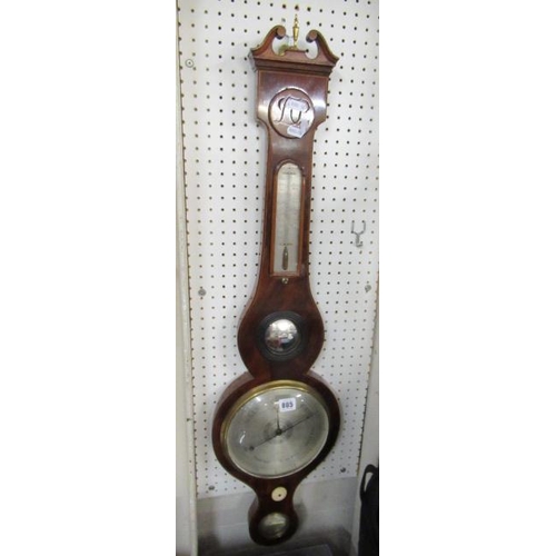 805 - SHERATON STYLE BAROMETER