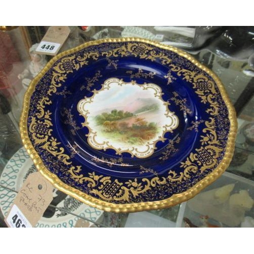 462 - HAND PAINTED AND GILDED CABINET PLATE