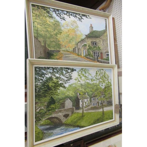 784A - TWO SHEILA HERSEY OILS OF LINTON IN THE DALES