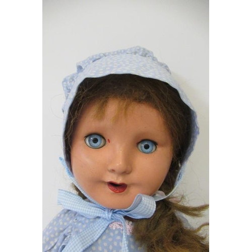 70 - An Armand Marseille bisque socket head doll, with blue glass sleeping eyes, open mouth, teeth, mould... 