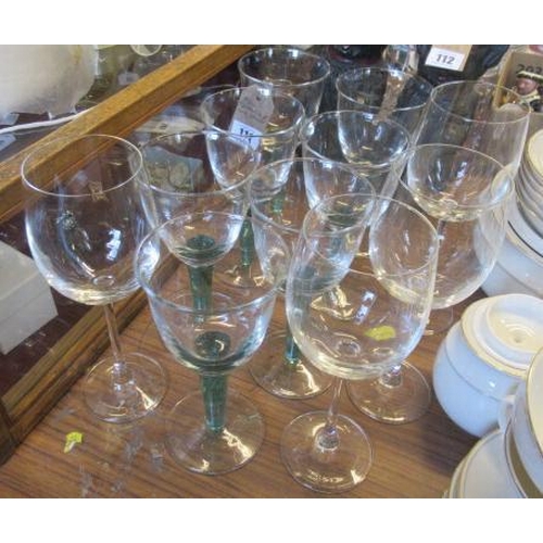 111 - COLLECTION OF WINE GLASSES