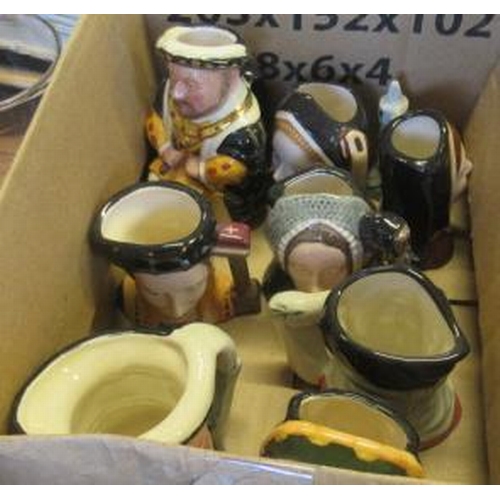 113 - EIGHT SMALL ROYAL DOULTON TOBY JUGS
