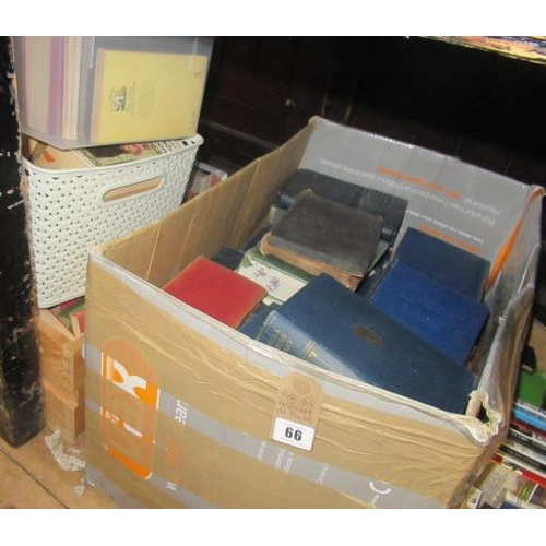 66 - FOUR BOXES OF BOOKS