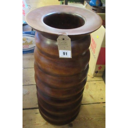 91 - LARGE WOODEN UMBRELLA STAND