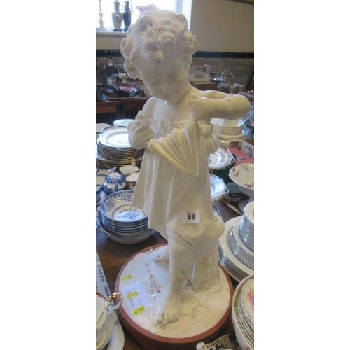 99 - CARVED ALABASTER FIGURE