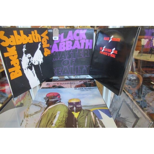 82 - SIX  BLACK SABBATH LP RECORDS