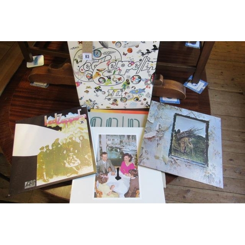 83 - SIX  LED ZEPPLIN LP RECORDS