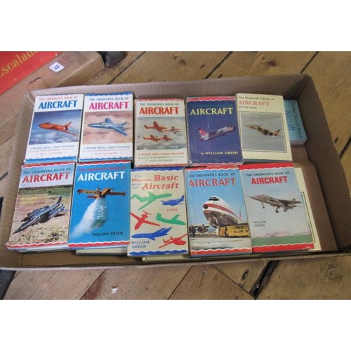 76 - TWENTY FOUR OBSERVERS BOOKS ON AIRCRAFT ISSUED 1952-83