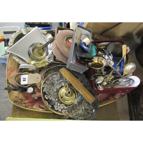 28 - TRAY OF MISCELLANEOUS ITEMS