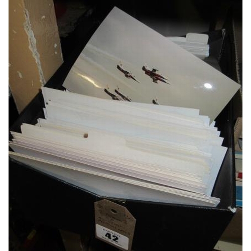 42 - TWO BOXES OF AVIATION PHOTOGRAPHS