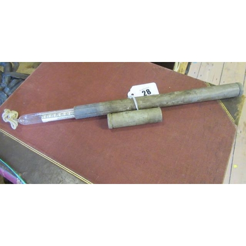 28 - VINTAGE THERMOMETER IN ORIGINAL TUBE