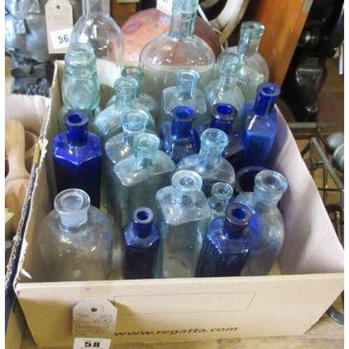 58 - QUANTITY OF PHARMACY BOTTLES ETC