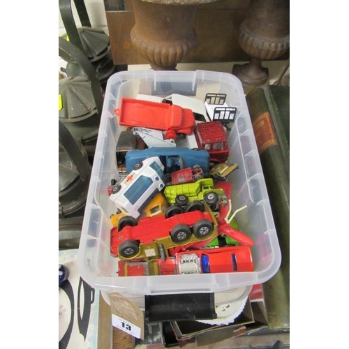 13 - BOX OF DIECAST CARS