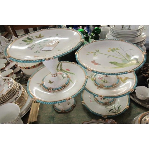 133 - VICTORIAN CHINA PART DESSERT SERVICE