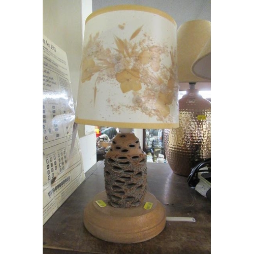 162 - BANKSIA NUT TABLE LAMP