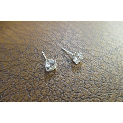 177 - PAIR OF SILVER EAR STUDS