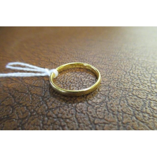 191 - 22CT GOLD WEDDING RING