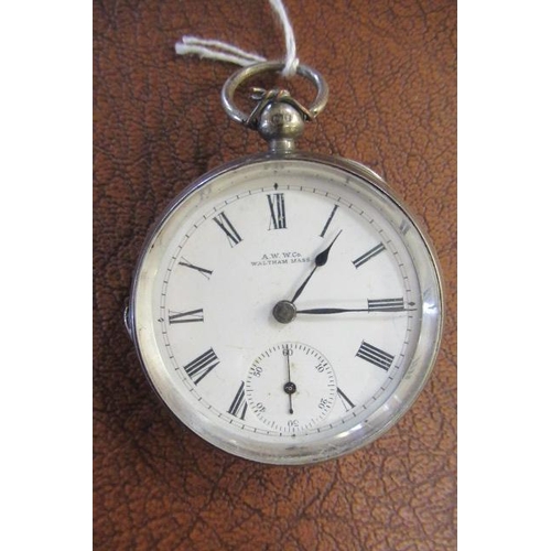 234 - WALTHAM SILVER POCKET WATCH