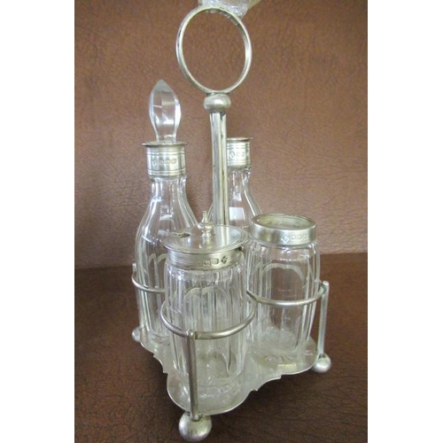 251 - SILVER FOUR PIECE CRUET