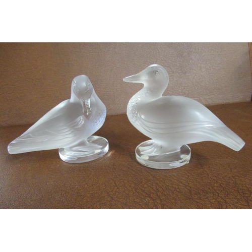 316 - PAIR OF LALIQUE DUCKS