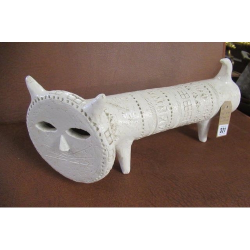 321 - 1960S RETRO POTTERY CAT