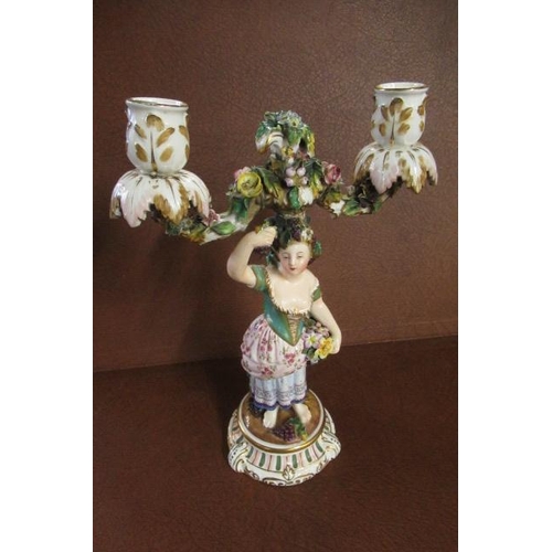 325 - MINTON FIGURAL CANDELABRUM