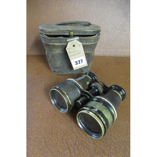 327 - CASED PAIR OF FIELD GLASSES