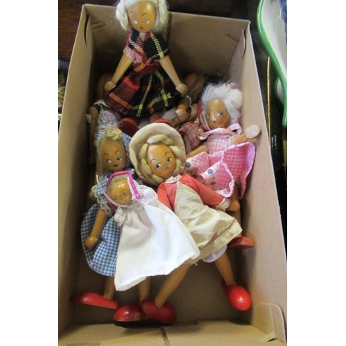 351 - VINTAGE 1960S POLISH WOODEN DOLLS