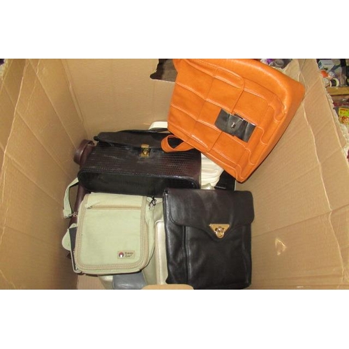 371 - BOX OF HANDBAGS