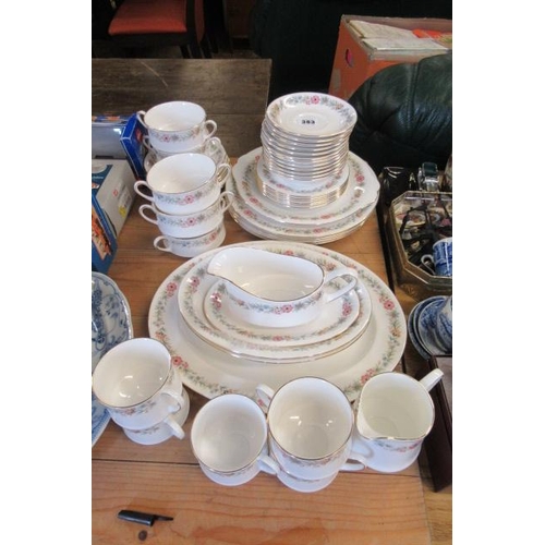 383 - PARAGON CHINA BELINDA PATTERN DINNER AND TEAWARE