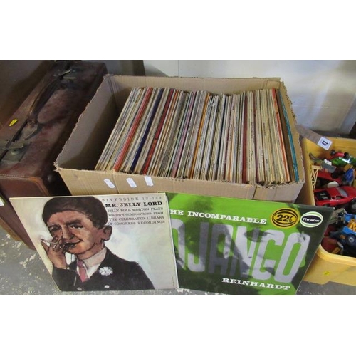 42 - BOX OF LP RECORDS INCLUDING KENNETH WILLIAMS