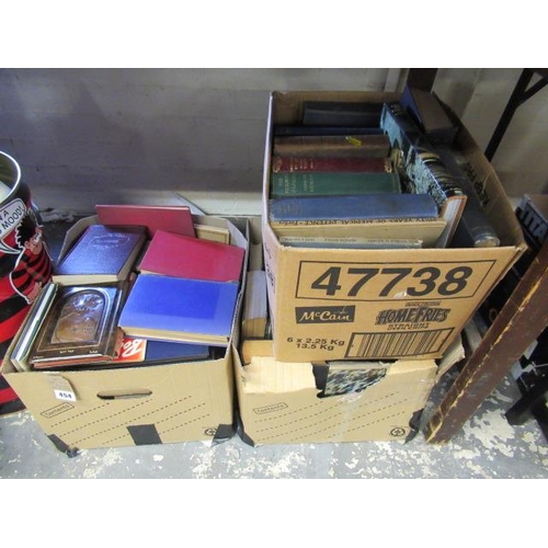 454 - THREE BOXES OF BOOKS