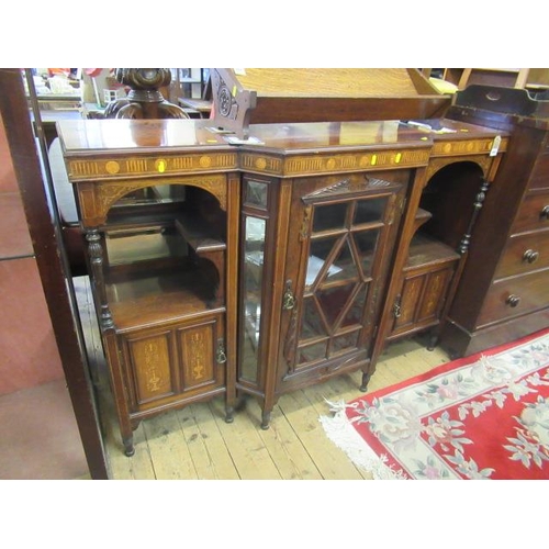 898 - 19TH CENTURY ROSEWOOD INLAID CABINET