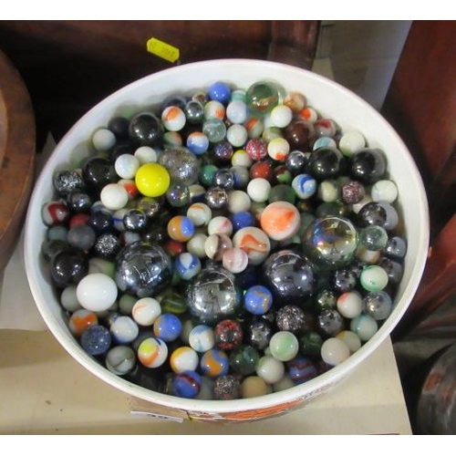 35 - BOX OF MARBLES