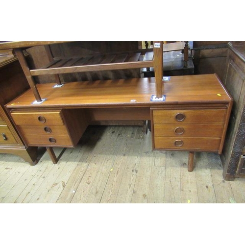 1162 - RETRO TEAK DESK  BY BATH CABINET MAKERS