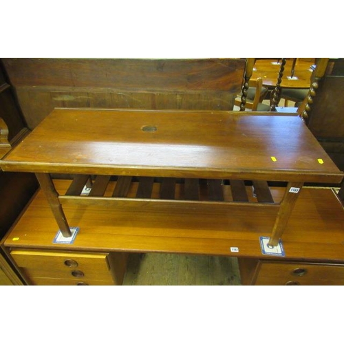 1163 - RETRO TEAK COFFEE TABLE