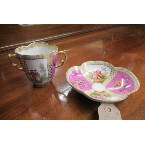 302 - DRESDEN CABINET CUP AND SAUCER