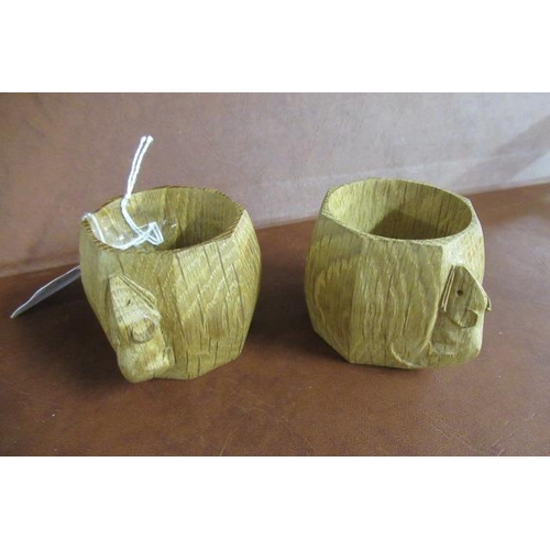 320 - TWO MOUSEMAN NAPKIN RINGS