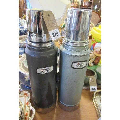 378 - TWO ALADDIN STANLEY FLASKS