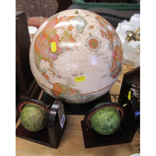 433 - GLOBE BOOKENDS ETC