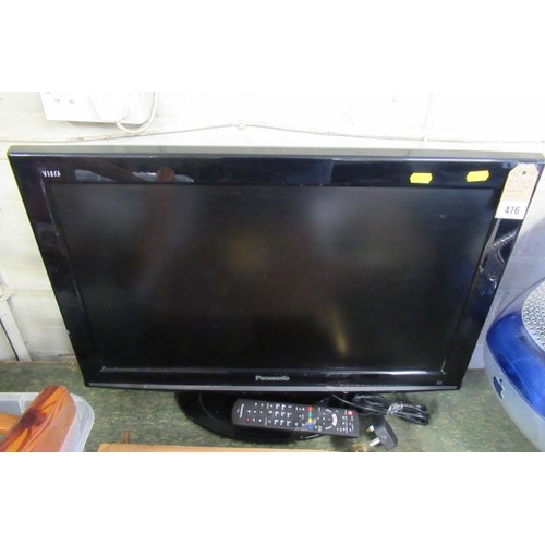 476 - PANASONIC TV WITH REMOTE