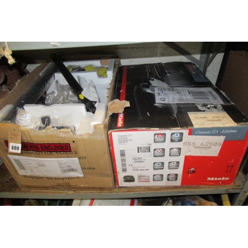 600 - TWO BOXED VACUUM CLEANERS