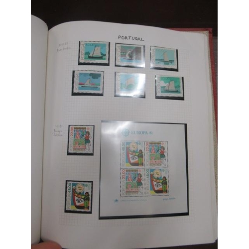 678 - THREE ALBUMS OF MINT PORTUGESE STAMPS AND ANOTHER