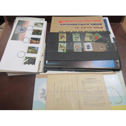 706 - LARGE QUANTITY OF STAMPS ON STOCK CARDS