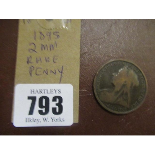 793 - 1895 2MM RARE PENNY