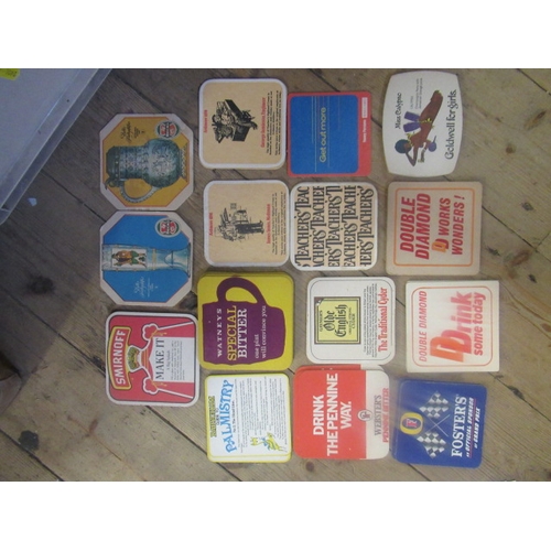 411 - TWO BOXES OF VINTAGE BEER MATS