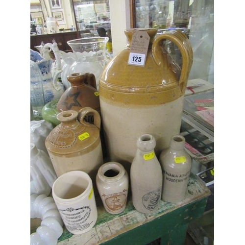 125 - QUANTITY OF ANTIQUE STONEWARE BOTTLES