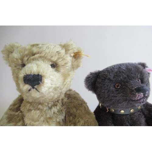 161 - Two boxed Steiff bears, comprising Jack the rare black alpaca bear and the 1920 classic bear, both w... 