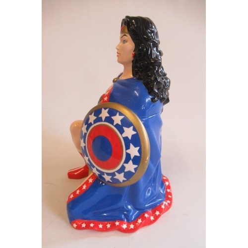 291 - A boxed limited edition Wonder Woman cookie jar, 23 of 2,400, DC trademark product, box 15