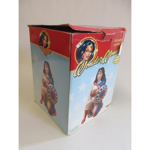 291 - A boxed limited edition Wonder Woman cookie jar, 23 of 2,400, DC trademark product, box 15